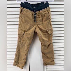 Cat & Jack size 3T Boys' Tan Cargo Pants lined